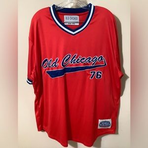 Old  Chicago Vintage ‘76 World Beer Tour jersey red, white & blue Size XXL NWOT